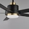 Maxim Lighting Daisy 60'' 5-Blade Fan w LED Light Kit, Black/Gold 88826BKGLD - alternate 3